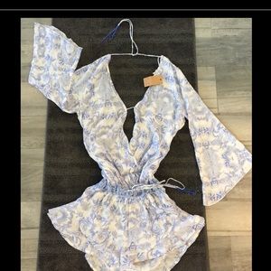 ‼️SOLD‼️Surf Gypsy Paisley Romper Swim Cover Up